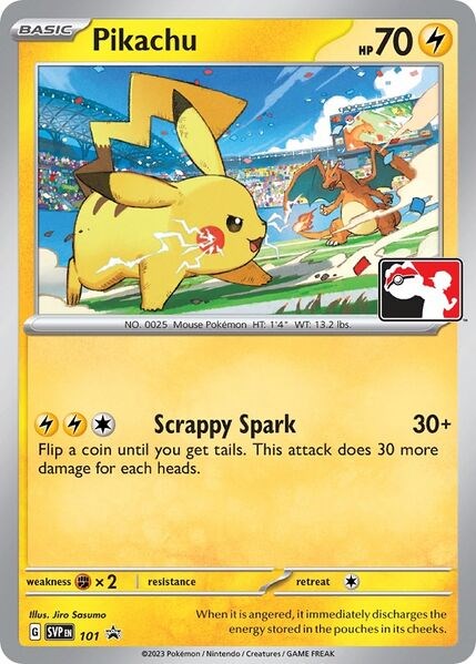 Pikachu (101) (Play Pokemon Promo) [League & Championship Cards] | Galactic Gamez