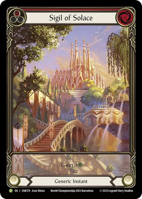 Sigil of Solace [FAB178] (Promo)  Rainbow Foil | Galactic Gamez