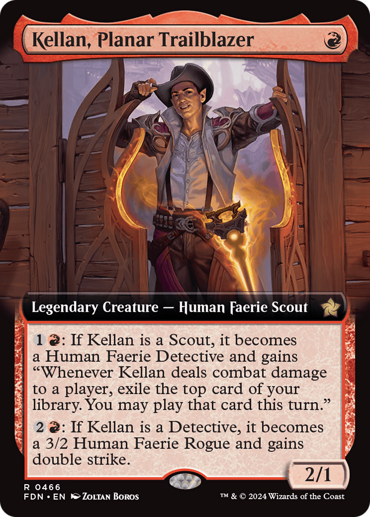 Kellan, Planar Trailblazer (Extended Art) [Foundations] | Galactic Gamez