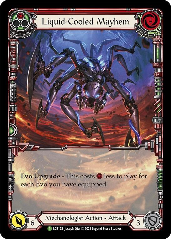 Liquid-Cooled Mayhem (Red) [LGS198] (Promo)  Rainbow Foil | Galactic Gamez