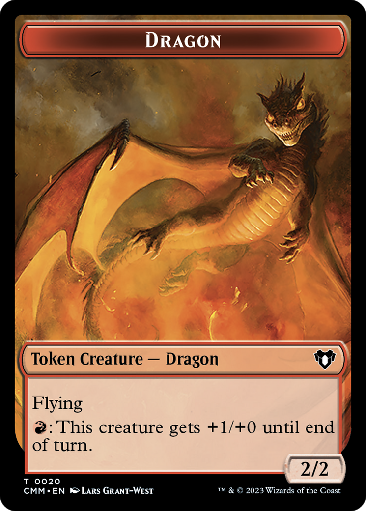 Dragon Token (20) [Commander Masters Tokens] | Galactic Gamez