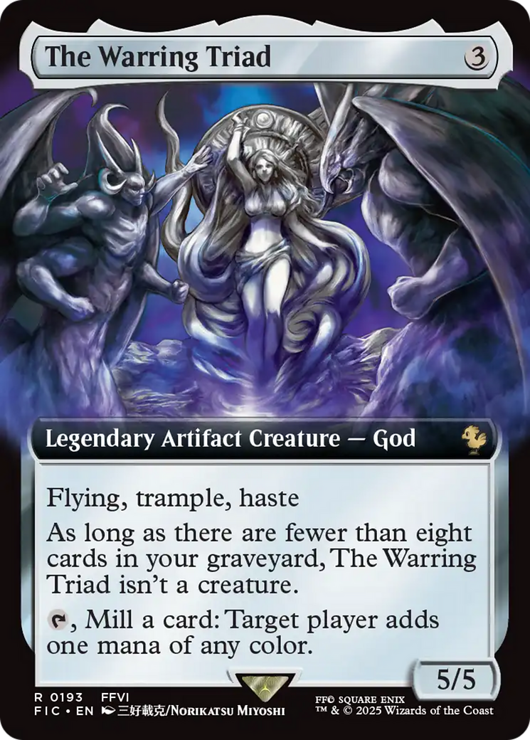 The Warring Triad (Extended Art) [FINAL FANTASY Commander] | Galactic Gamez