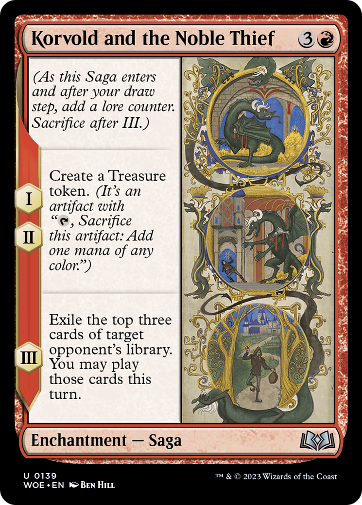 Korvold and the Noble Thief [Wilds of Eldraine] | Galactic Gamez