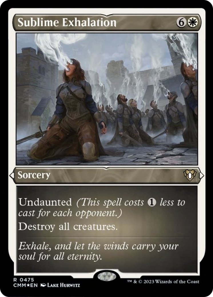 Sublime Exhalation (Foil Etched) [Commander Masters] | Galactic Gamez