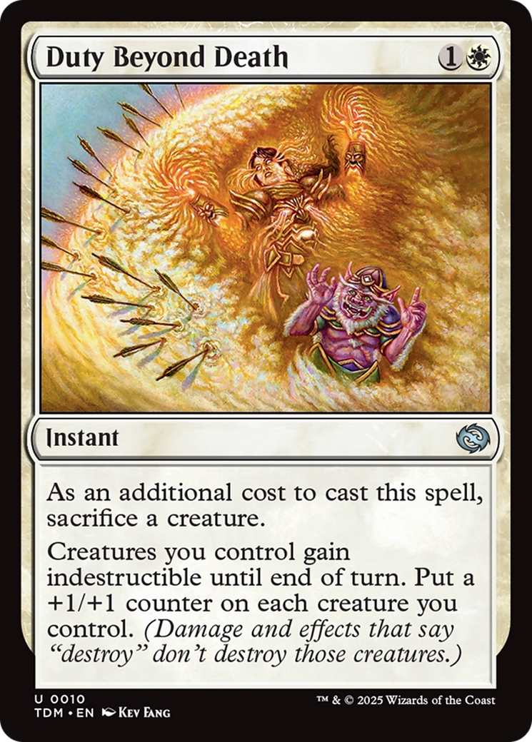 Duty Beyond Death [Tarkir: Dragonstorm] | Galactic Gamez