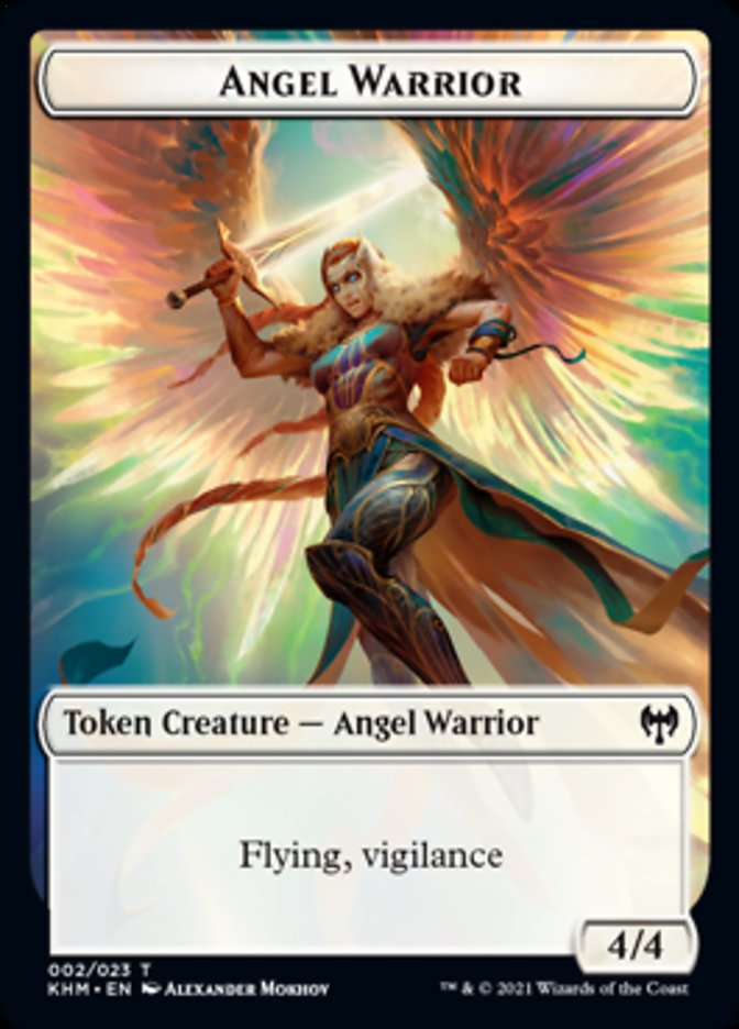 Angel Warrior Token [Kaldheim Tokens] | Galactic Gamez