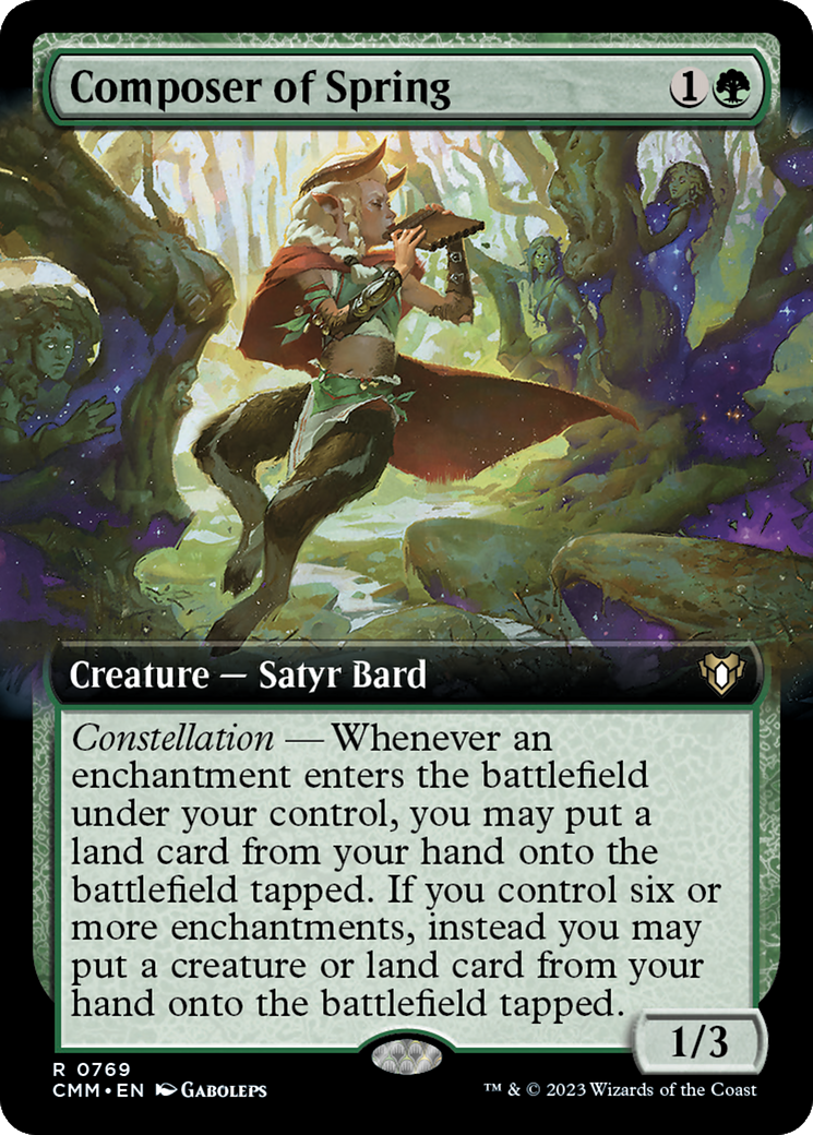 Composer of Spring (Extended Art) [Commander Masters] | Galactic Gamez