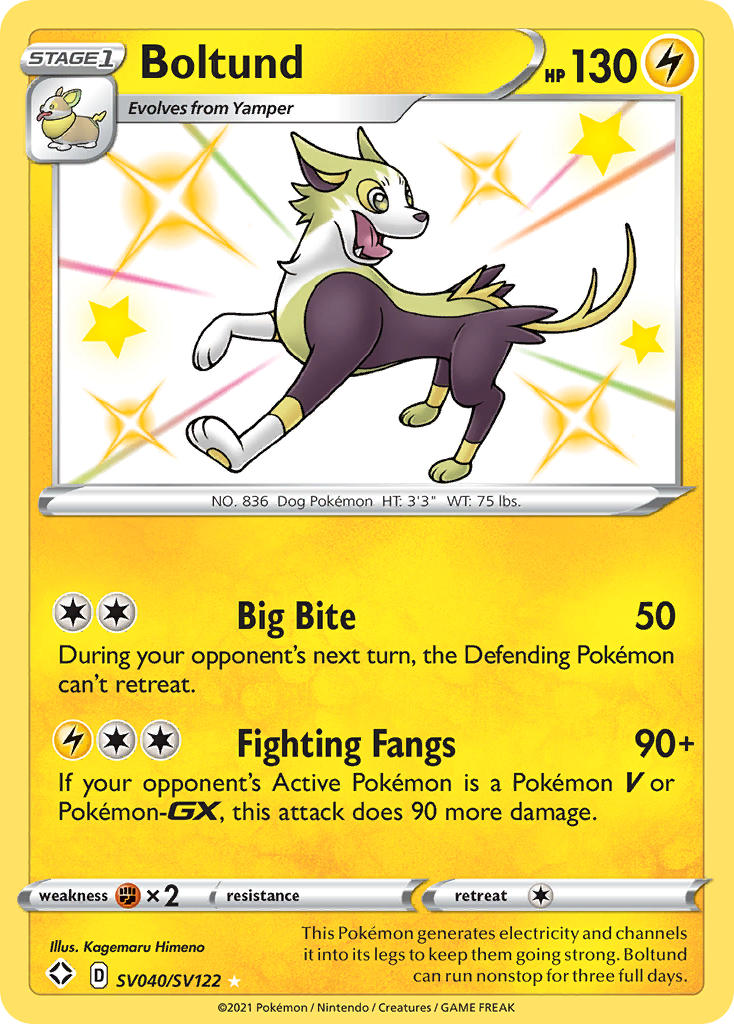 Boltund (SV040/SV122) [Sword & Shield: Shining Fates] | Galactic Gamez