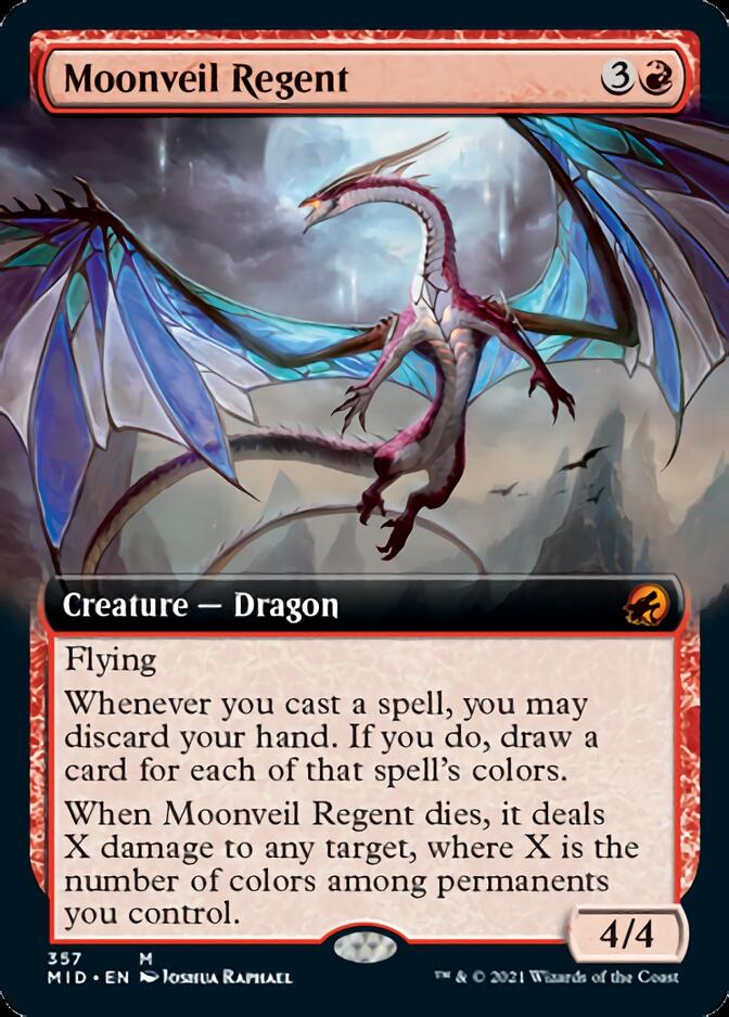 Moonveil Regent (Extended Art) [Innistrad: Midnight Hunt] | Galactic Gamez