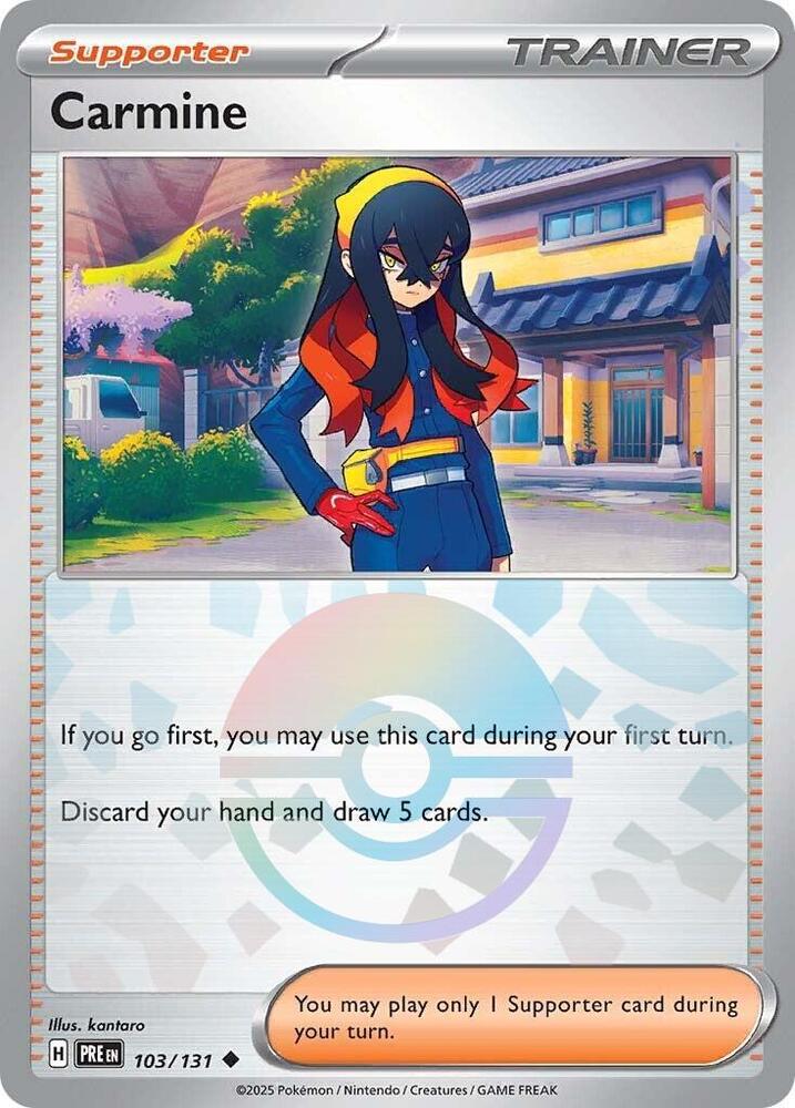 Carmine (103/131) (Poke Ball Pattern) [Scarlet & Violet: Prismatic Evolutions] | Galactic Gamez