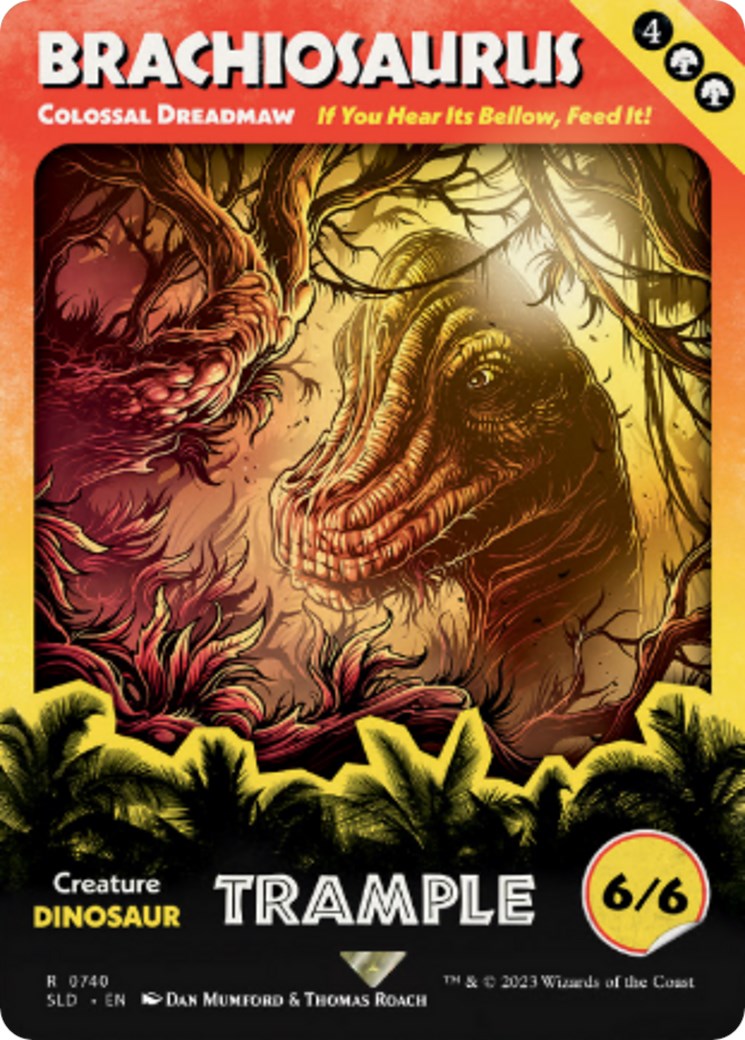 Brachiosaurus - Colossal Dreadmaw (Rainbow Foil) [Secret Lair Drop Series] | Galactic Gamez
