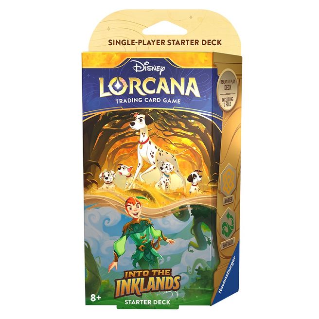 Disney Lorcana: Into the Inklands Starter Deck - Amber and Emerald | Galactic Gamez