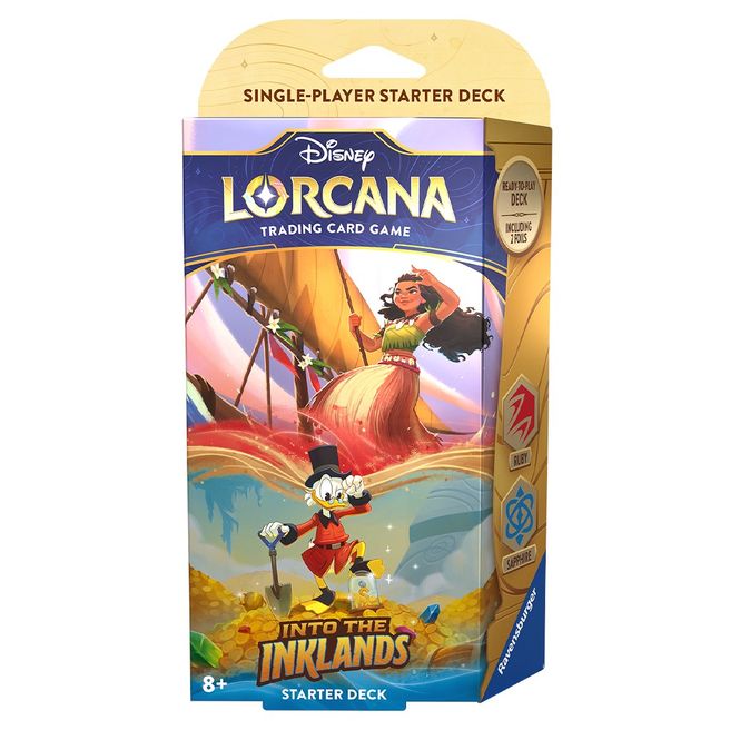 Disney Lorcana: Into the Inklands Starter Deck (Ruby & Sapphire) | Galactic Gamez