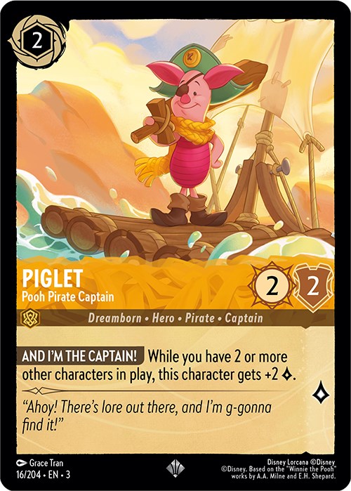 Piglet - Pooh Pirate Captain (16/204) [Into the Inklands] | Galactic Gamez