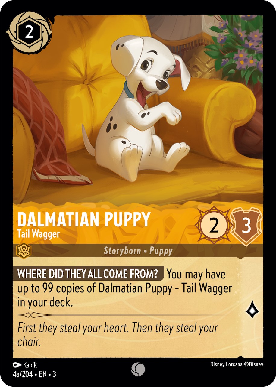 Dalmatian Puppy - Tail Wagger (4a) (4a/204) [Into the Inklands] | Galactic Gamez