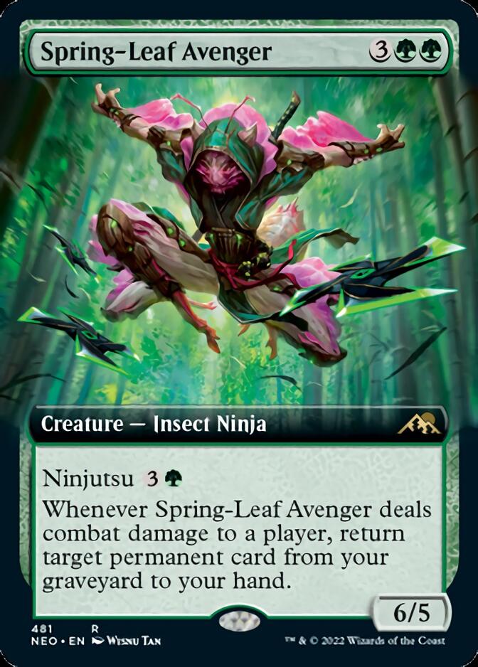 Spring-Leaf Avenger (Extended Art) [Kamigawa: Neon Dynasty] | Galactic Gamez