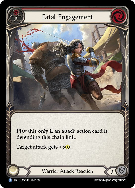 Fatal Engagement (Red) [HVY109] (Heavy Hitters)  Rainbow Foil | Galactic Gamez