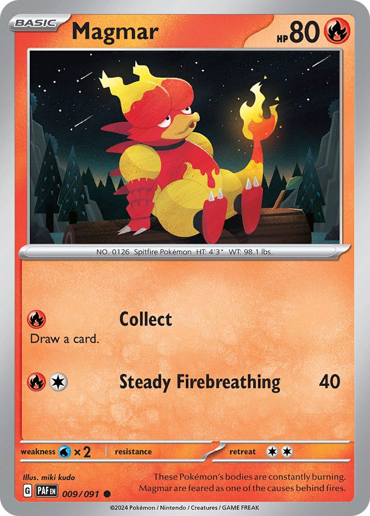 Magmar (009/091) [Scarlet & Violet: Paldean Fates] | Galactic Gamez