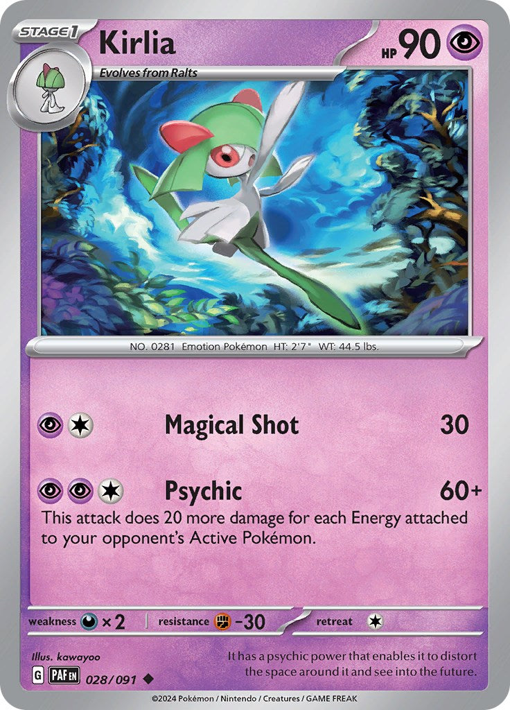 Kirlia (028/091) [Scarlet & Violet: Paldean Fates] | Galactic Gamez