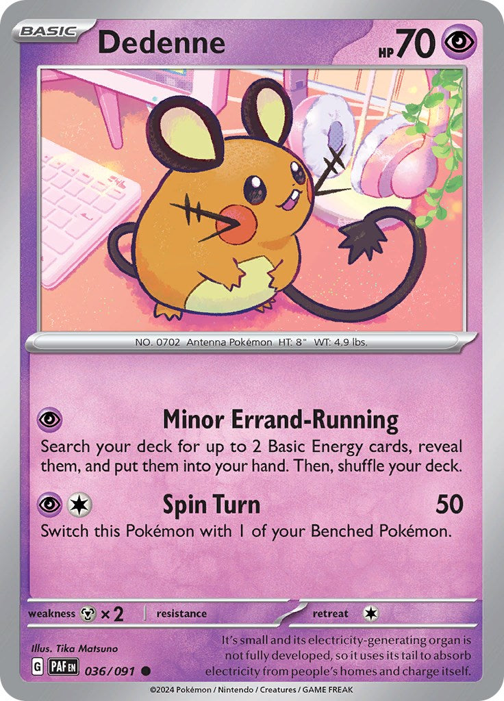 Dedenne (036/091) [Scarlet & Violet: Paldean Fates] | Galactic Gamez