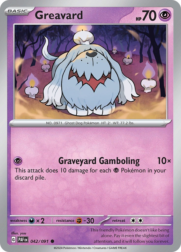 Greavard (042/091) [Scarlet & Violet: Paldean Fates] | Galactic Gamez