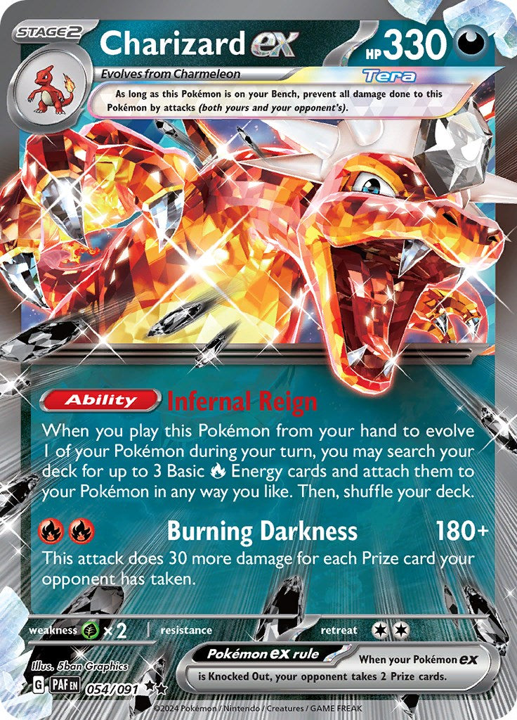 Charizard ex (054/091) [Scarlet & Violet: Paldean Fates] | Galactic Gamez