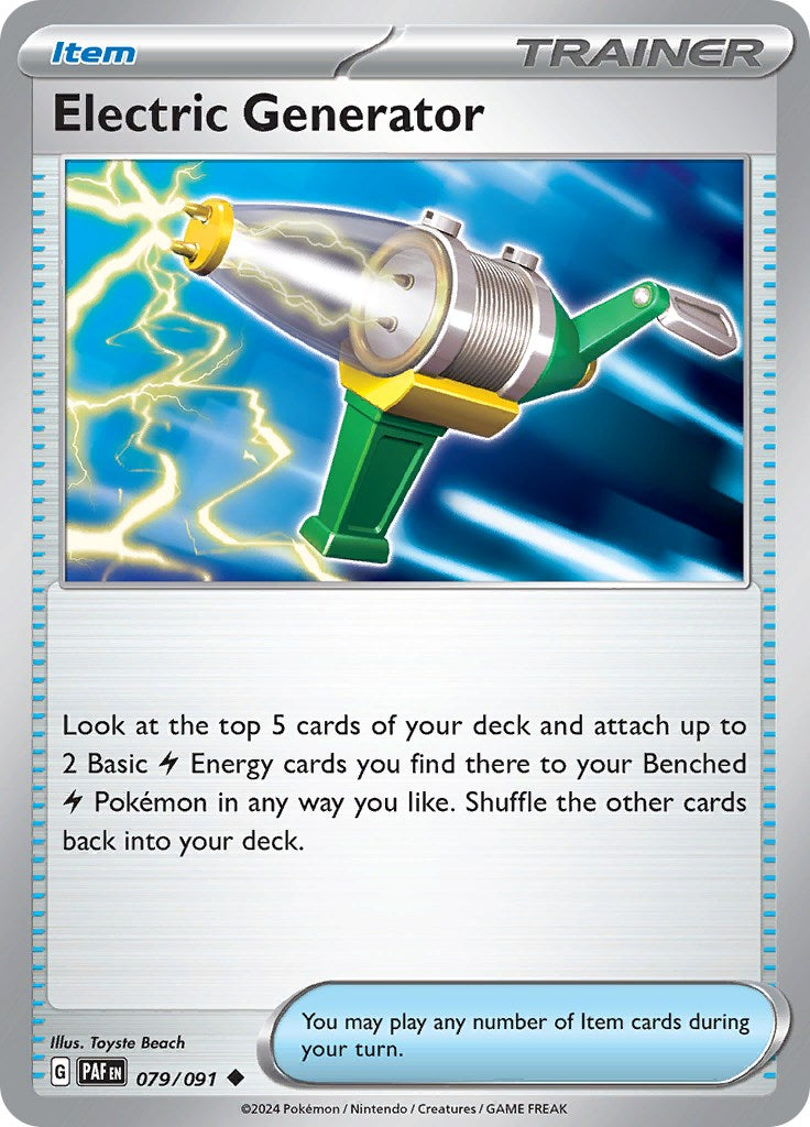 Electric Generator (079/091) [Scarlet & Violet: Paldean Fates] | Galactic Gamez