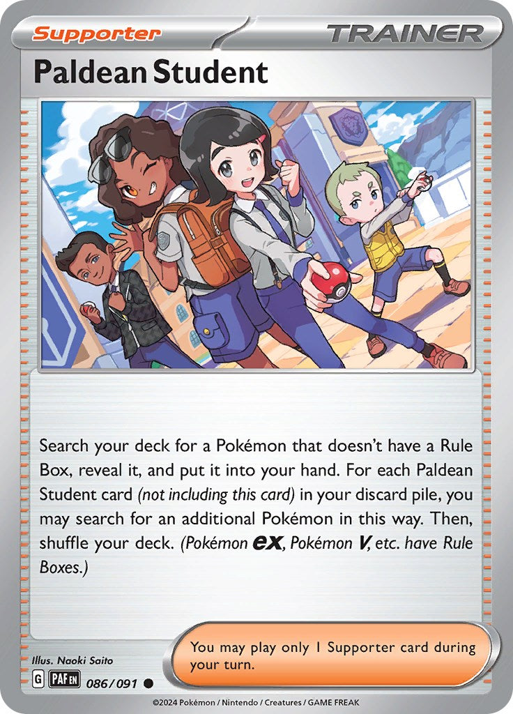 Paldean Student (086/091) [Scarlet & Violet: Paldean Fates] | Galactic Gamez