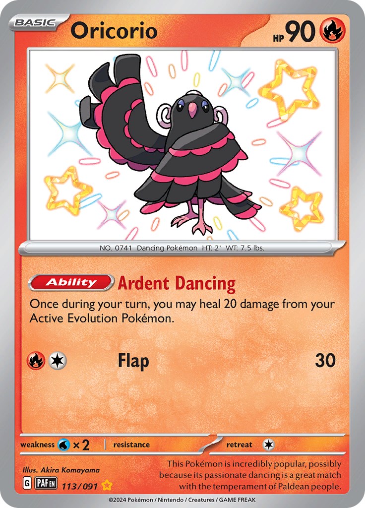 Oricorio (113/091) [Scarlet & Violet: Paldean Fates] | Galactic Gamez