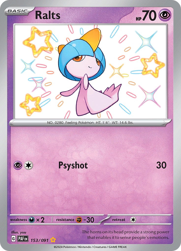 Ralts (153/091) [Scarlet & Violet: Paldean Fates] | Galactic Gamez