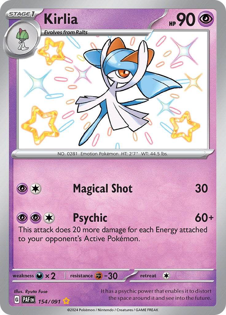 Kirlia (154/091) [Scarlet & Violet: Paldean Fates] | Galactic Gamez