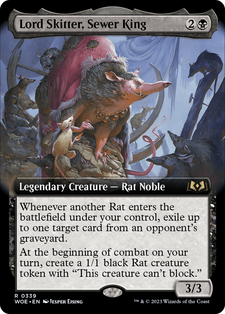 Lord Skitter, Sewer King (Extended Art) [Wilds of Eldraine] | Galactic Gamez