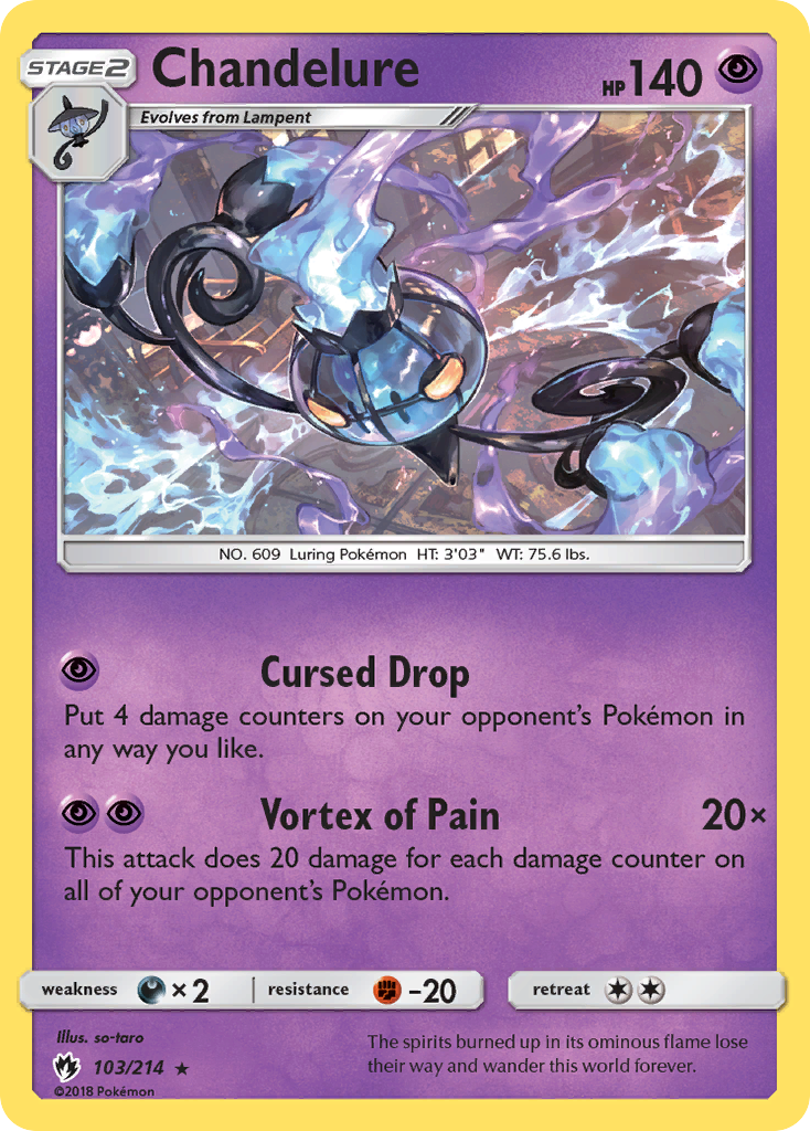 Chandelure (103/214) [Sun & Moon: Lost Thunder] | Galactic Gamez