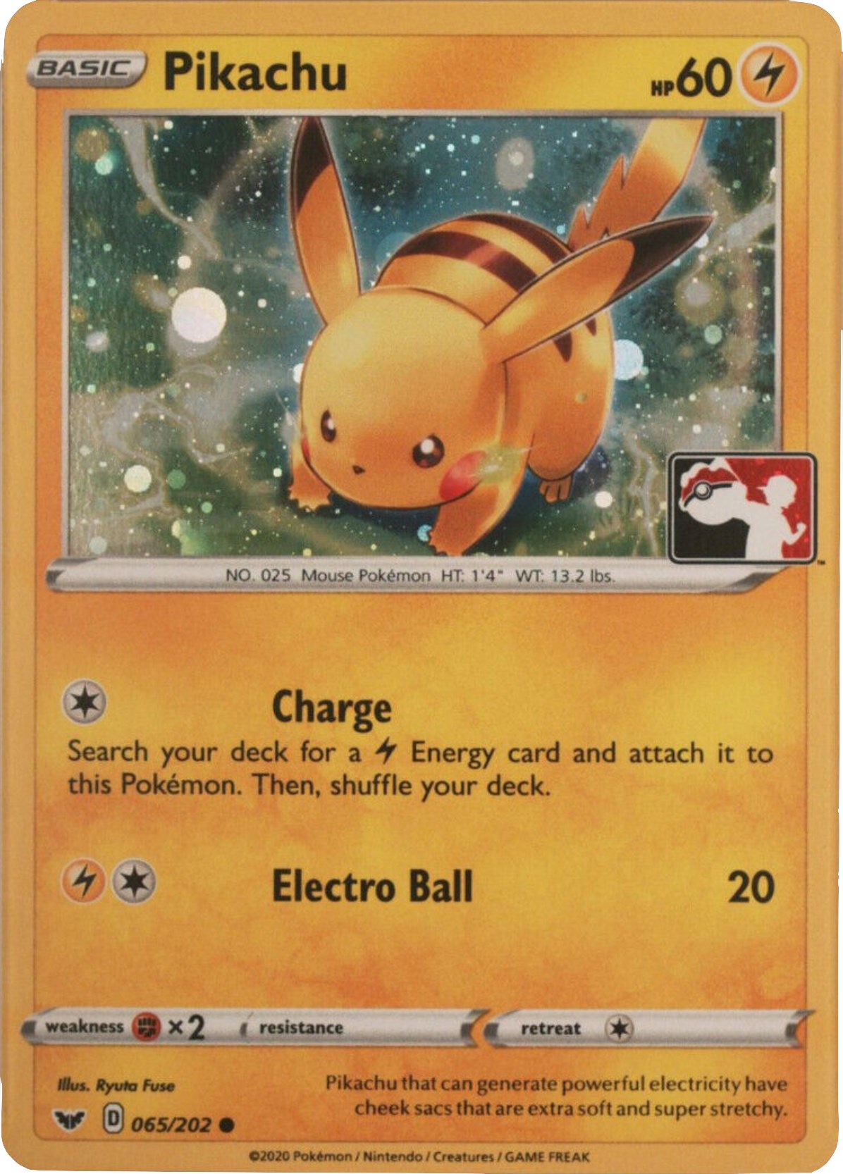 Pikachu (065/202) (Cosmos Holo) [League & Championship Cards] | Galactic Gamez