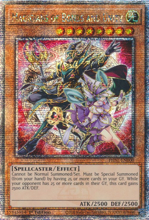Magicians of Bonds and Unity [PHNI-EN000] Quarter Century Secret Rare | Galactic Gamez