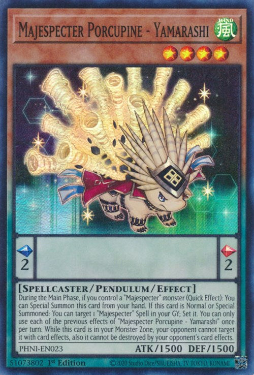 Majespecter Porcupine - Yamarashi [PHNI-EN023] Super Rare | Galactic Gamez