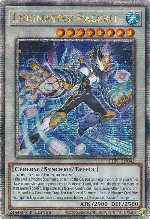 Enigmaster Packbit [PHNI-EN042] Quarter Century Secret Rare | Galactic Gamez