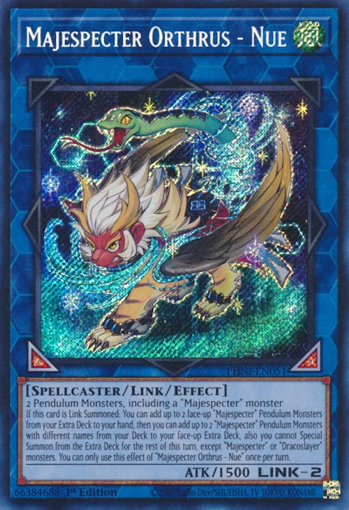 Majespecter Orthrus - Nue [PHNI-EN051] Secret Rare | Galactic Gamez