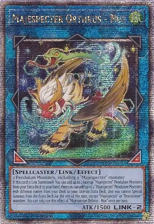 Majespecter Orthrus - Nue [PHNI-EN051] Quarter Century Secret Rare | Galactic Gamez