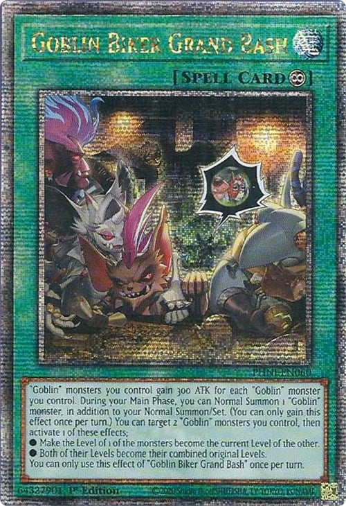 Goblin Biker Grand Bash [PHNI-EN060] Quarter Century Secret Rare | Galactic Gamez