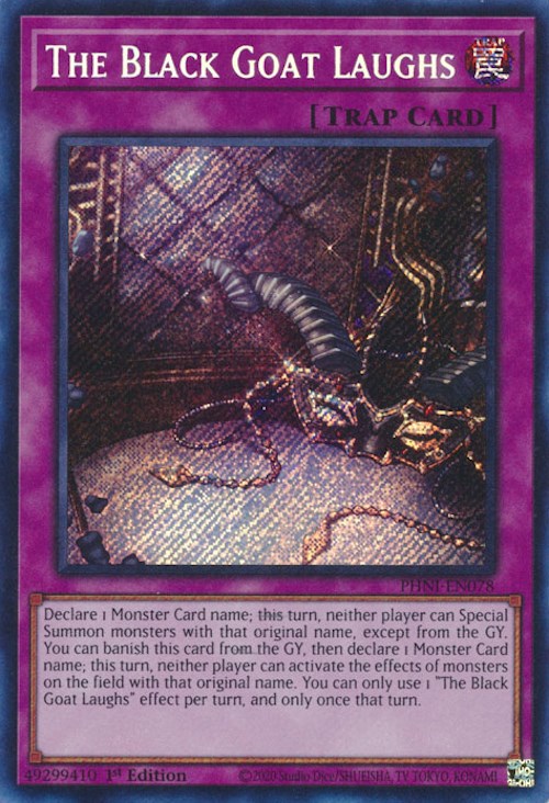 The Black Goat Laughs [PHNI-EN078] Secret Rare | Galactic Gamez
