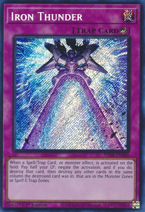 Iron Thunder [PHNI-EN080] Secret Rare | Galactic Gamez