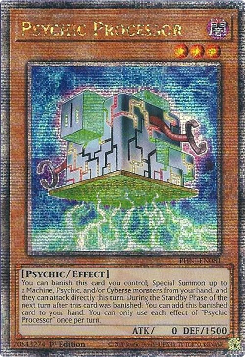 Psychic Processor [PHNI-EN081] Quarter Century Secret Rare | Galactic Gamez