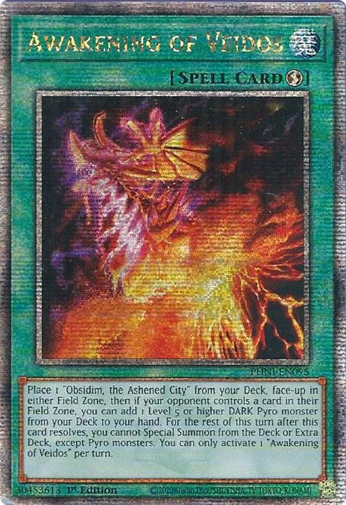 Awakening of Veidos [PHNI-EN095] Quarter Century Secret Rare | Galactic Gamez