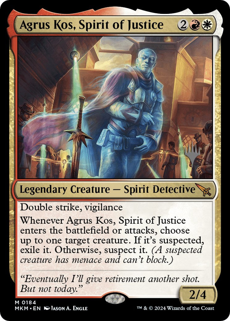 Agrus Kos, Spirit of Justice (Promo Pack) [Murders at Karlov Manor Promos] | Galactic Gamez