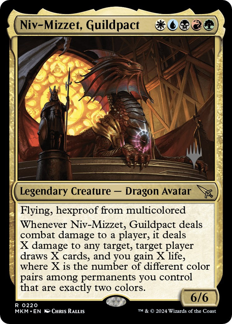 Niv-Mizzet, Guildpact (Promo Pack) [Murders at Karlov Manor Promos] | Galactic Gamez