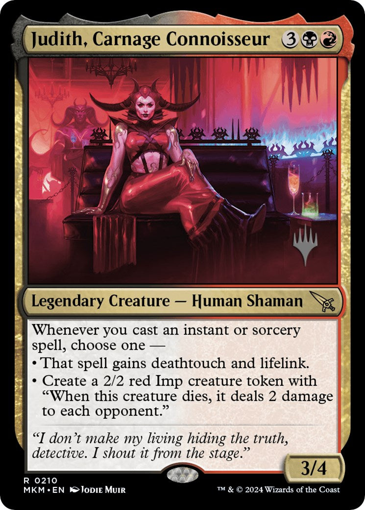 Judith, Carnage Connoisseur (Promo Pack) [Murders at Karlov Manor Promos] | Galactic Gamez