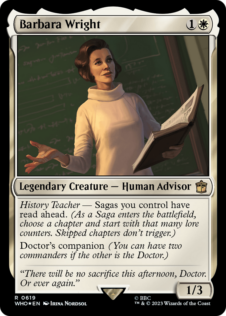 Barbara Wright (Surge Foil) [Doctor Who] | Galactic Gamez