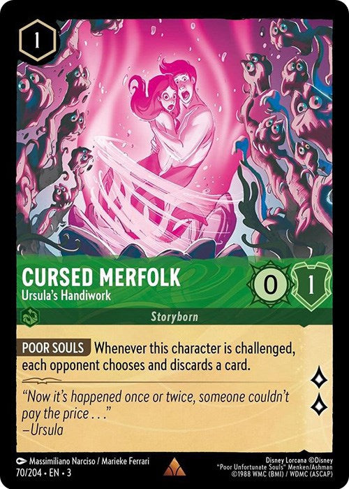 Cursed Merfolk - Ursula's Handiwork (70/204) [Into the Inklands] | Galactic Gamez