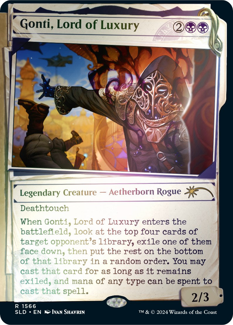 Gonti, Lord of Luxury (Rainbow Foil) [Secret Lair Drop Series] | Galactic Gamez